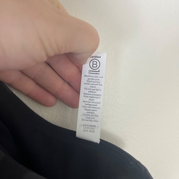 Athleta Athletic Conscious Crop Sports Bra Tank Camo Grey Black Women’s Sz 2x - Picture 8 of 8